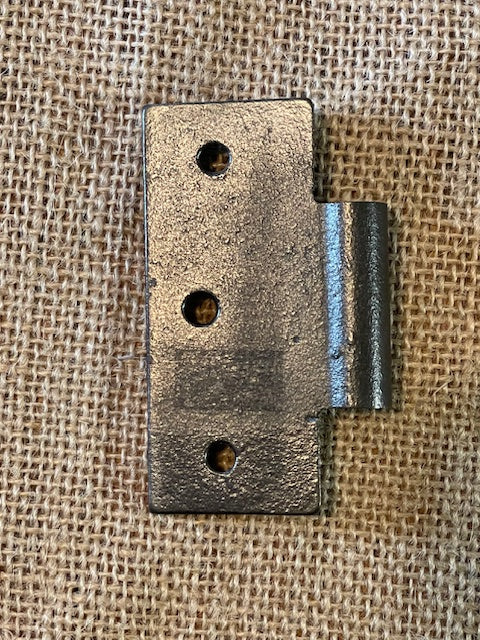 Antique Cast Iron Door Hinge, Half Only - 3" x 3"