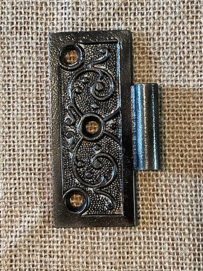 Antique Cast Iron Door Hinge, Half Only - 3½" x 3½"