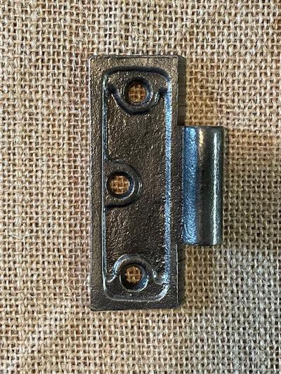 Antique Cast Iron Door Hinge, Half Only - 3½" x 3"