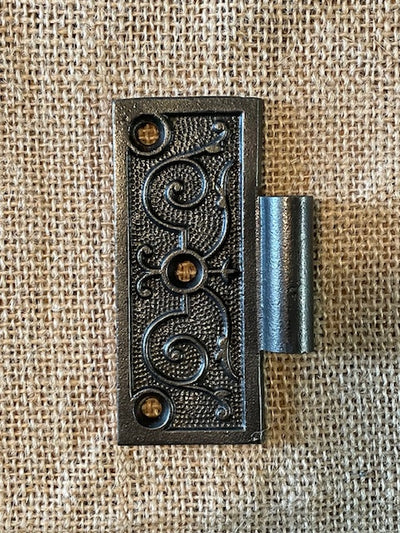 Antique Cast Iron Door Hinge, Half Only - 3½" x 3½"