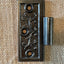 Antique Cast Iron Door Hinge, Half Only - 4" x 4"