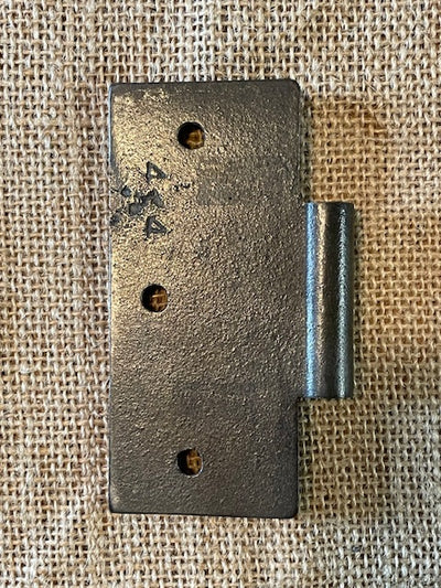 Antique Cast Iron Door Hinge, Half Only - 4" x 4"