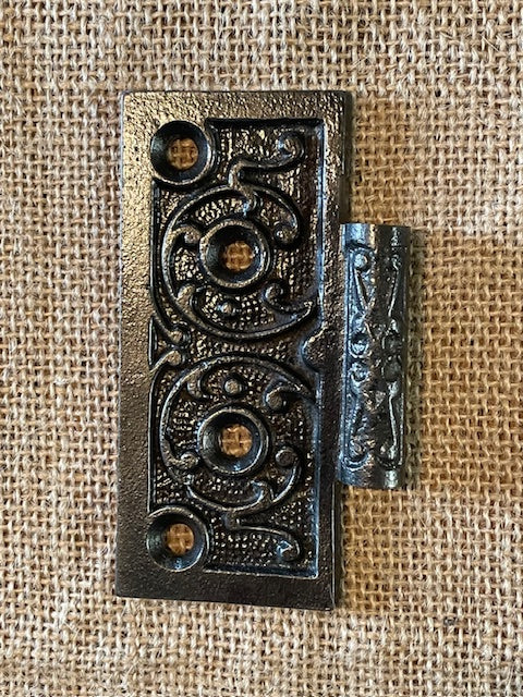 Antique Cast Iron Door Hinge, Half Only - 4" x 4"