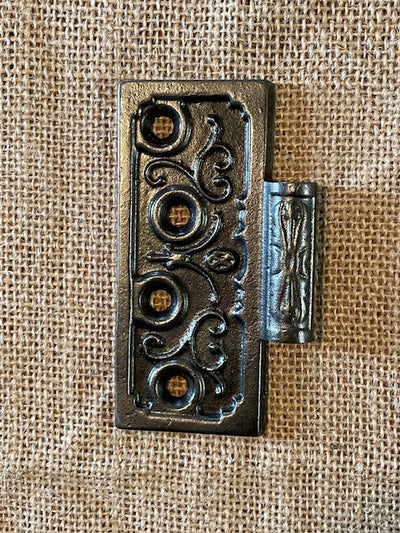 Antique Cast Iron Door Hinge, Half Only - 4" x 4"