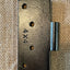 Antique Cast Iron Door Hinge, Half Only - 4" x 4"