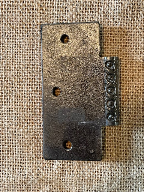 Antique Cast Iron Door Hinge, Half Only - 4" x 4"