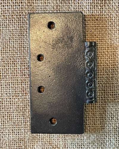 Antique Cast Iron Door Hinge, Half Only - 4½" x 4½"