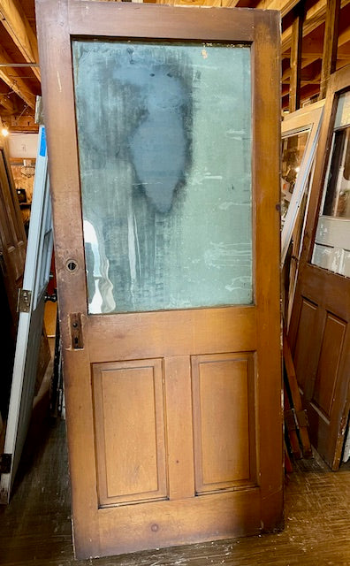 Wood Door with Glass Panel (Store Pick Up Only)