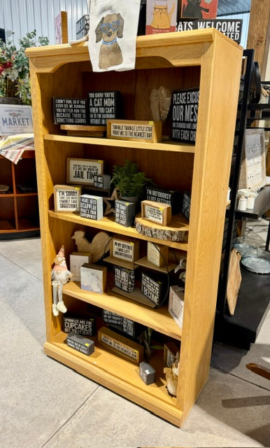 Wooden Bookshelf with Adjustable Shelves (Store Pick Up Only: Williamsport, PA)