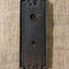 Antique Stamped Door Plate - 2⅜" x 5⅜" back