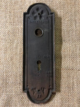 Load image into Gallery viewer, Antique Stamped Door Plate - 2⅜&quot; x 5⅜&quot;
