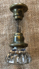 Load image into Gallery viewer, Antique 12 pt. Glass Door Knob with Spindle top view
