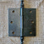 Antique Decorative Cast Iron Steeple Tip Door Hinge - 3" x 3"