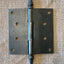 Antique Decorative Cast Iron Steeple Tip Door Hinge - 4" x 4"