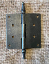 Load image into Gallery viewer, Antique Decorative Cast Iron Steeple Tip Door Hinge - 4&quot; x 4&quot;
