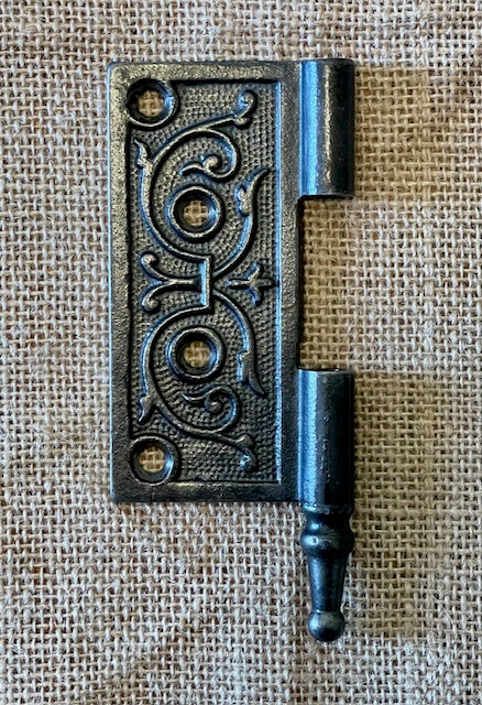 Antique Cast Iron  Door Hinge, Left Half Only - 4