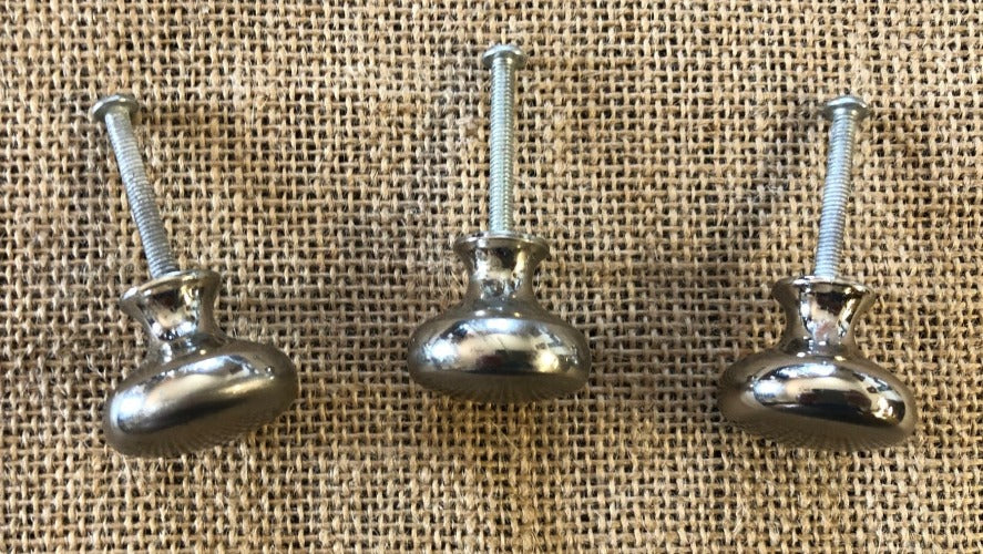 Brushed Nickel Cabinet Knobs - 1⅛" top view