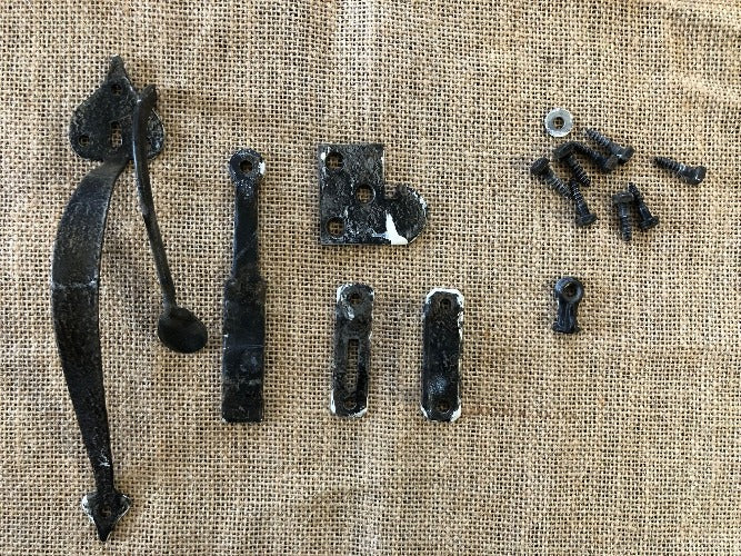 Antique Cast Iron Gate Passage Latch Set