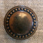 Antique Brass Doorknob Set with Backplates Knob