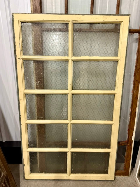 Vintage Industrial Steel-framed Transom Window with Security Glass (Store Pick Up Only: Williamsport, PA)