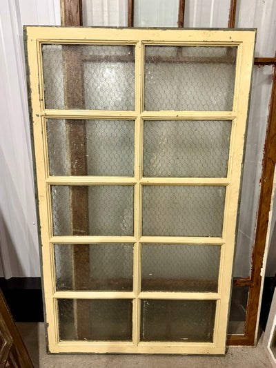 Vintage Industrial Steel-framed Transom Window with Security Glass (Store Pick Up Only: Williamsport, PA)
