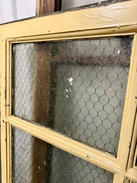 Vintage Industrial Steel-framed Transom Window with Security Glass (Store Pick Up Only: Williamsport, PA)