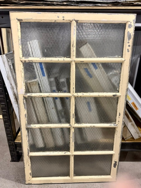 Vintage Industrial Steel-framed Transom Window with Security Glass (Store Pick Up Only: Williamsport, PA)