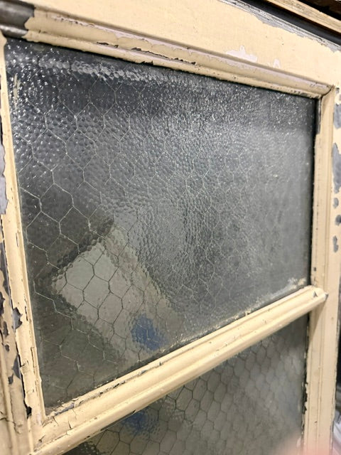 Vintage Industrial Steel-framed Transom Window with Security Glass (Store Pick Up Only: Williamsport, PA)