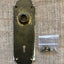 Antique Sargent & Co Brass Doorknob Backplate - 7½"