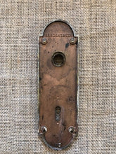 Load image into Gallery viewer, Antique Sargent &amp; Co Brass Doorknob Backplate - 7½&quot; back
