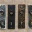 Antique Stamped Steel Door Plate - 1⅝" x 5⅜"