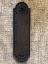 Load image into Gallery viewer, Antique Ornate Sargent &amp; Co Brass Door Push Plate - 9⅝&quot;
