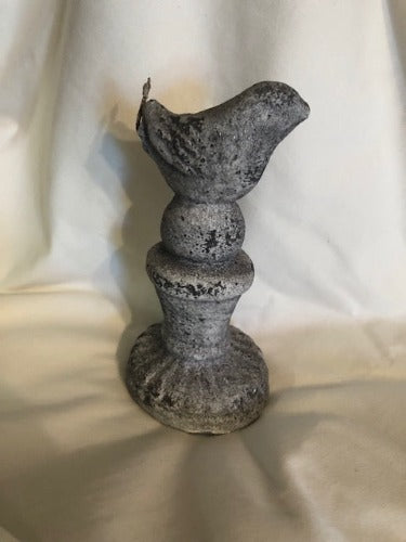 Gray Washed Terracotta Bird on Base_CLEARANCE