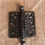 Antique Decorative Cast Iron Ball Tip Door Hinge - 3" x 3"