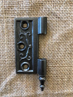 Antique Simple Cast Iron Door Hinge - Left Half Only - 3