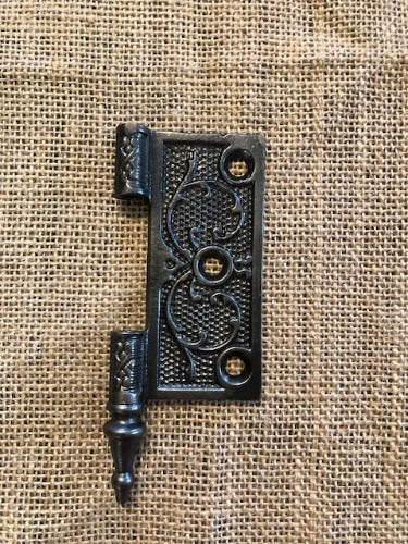 Antique Cast Iron Steeple Tip Door Hinge, Right Half Only - 3½