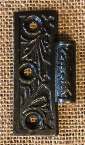 Antique Cast Iron  Door Hinge, Half Only - 3" x 2½" front