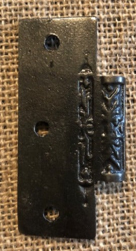 Antique Cast Iron  Door Hinge, Half Only - 3" x 2½" back