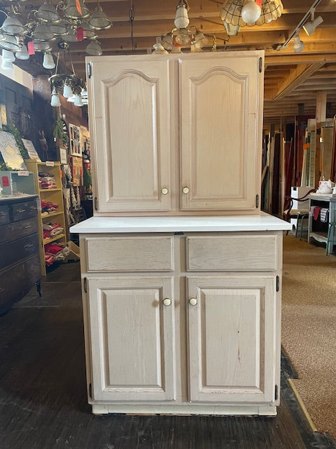 Whitewashed Kitchen Cabinets (Store Pickup Only)