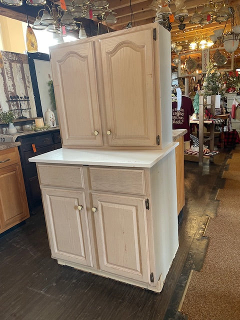 Whitewashed Kitchen Cabinets (Store Pickup Only)