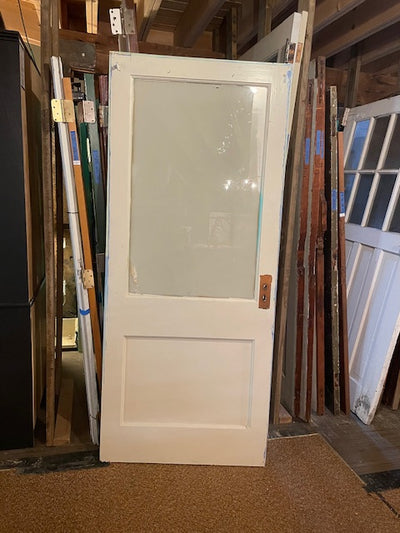 Solid Wood Door with Top Half Glass (Store Pick Up Only)