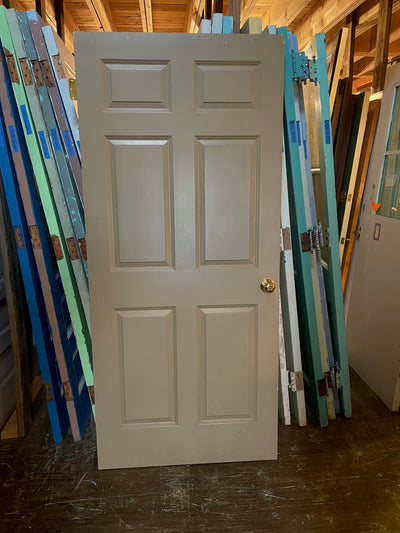 Solid Wood 6 Panel Door (Store Pick Up Only)