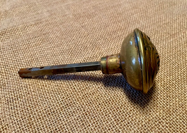 Vintage Brass Door Knob with Spindle