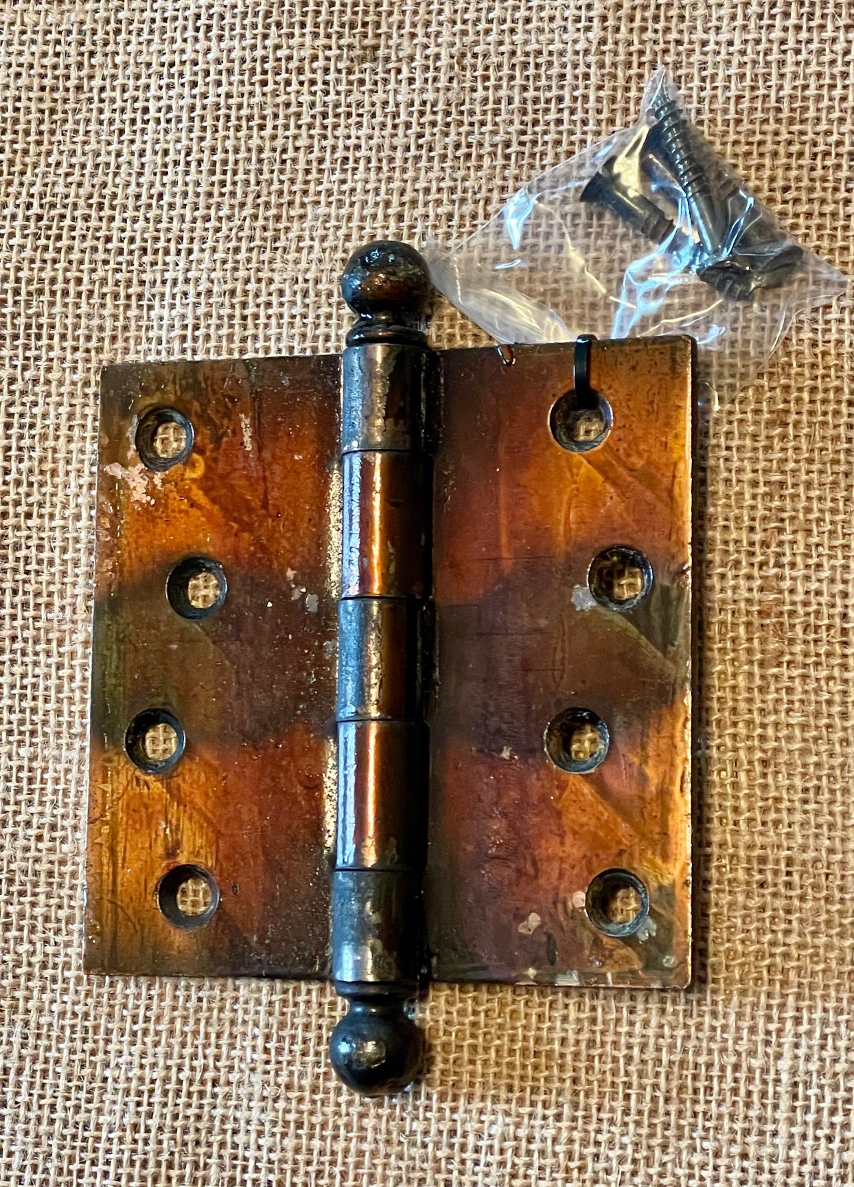 Antique Copper Flash Japanned Hinge- 4" x 4"