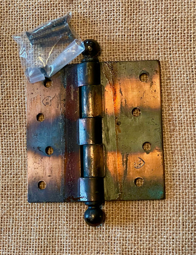 Antique Copper Flash Japanned Hinge- 4" x 4"