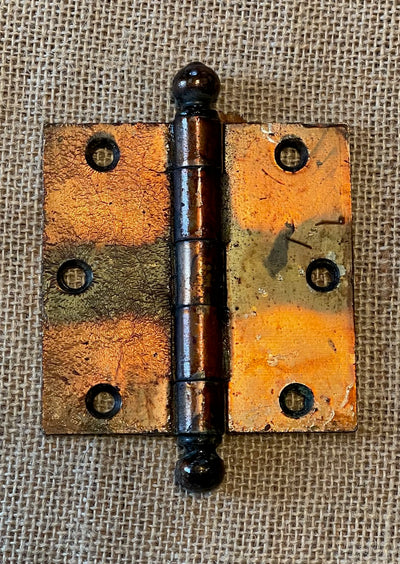 Antique Copper Flash Japanned Hinge- 3½" x 3½"