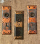 Antique Copper Flashed, Japanned Door Plate- 7" x 2¼"