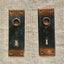 Antique Oxidized Copper Flashed Door Plate- 5¾" x 2"