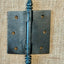 Antique Decorative Cast Iron Steeple Tip Door Hinge - 3½" x 3½"