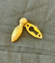 Antique Brass Keyhole Plate With Swinging Draft Cover